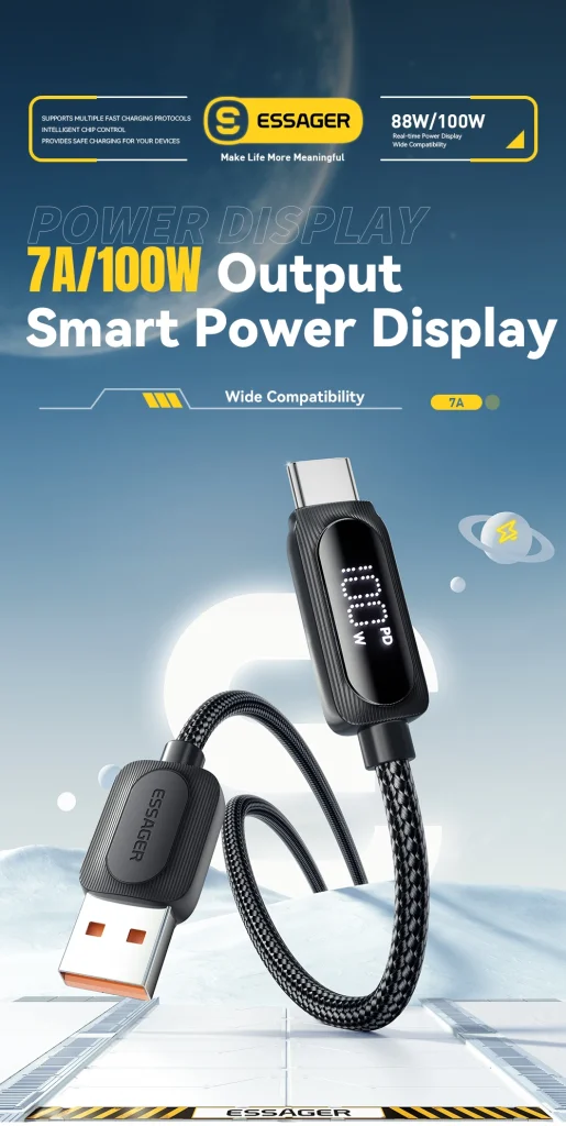 Essager 100W USB-A auf Typ-C Schnellladekabel