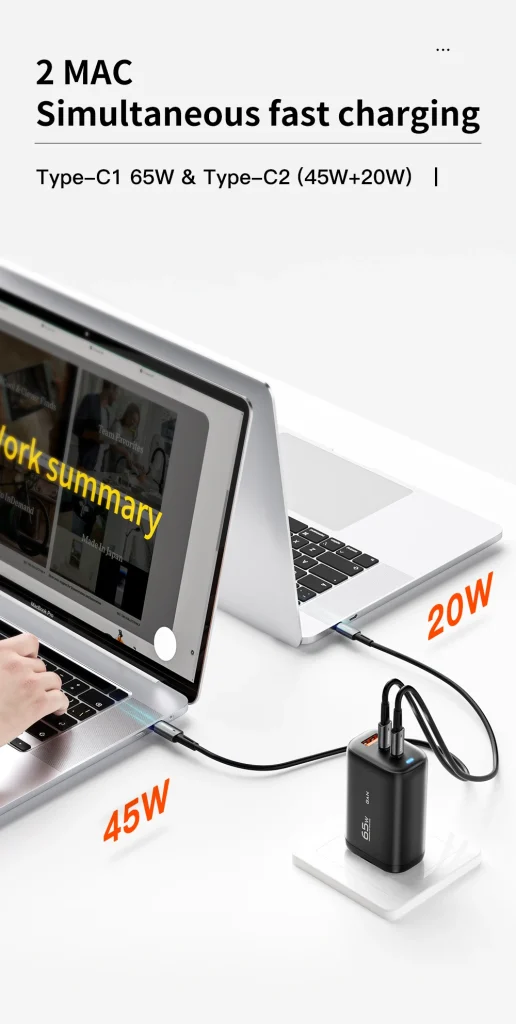 Essager 65W GaN USB C Ladegerät