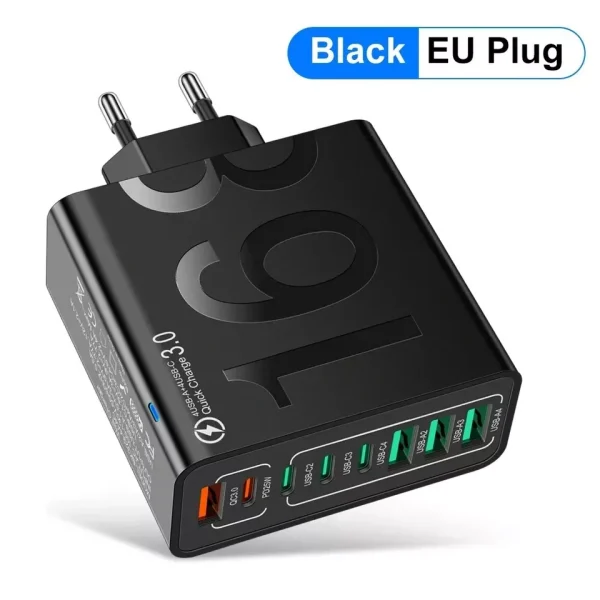 Typ-C USB-Ladegerät mit 8 Anschlüssen