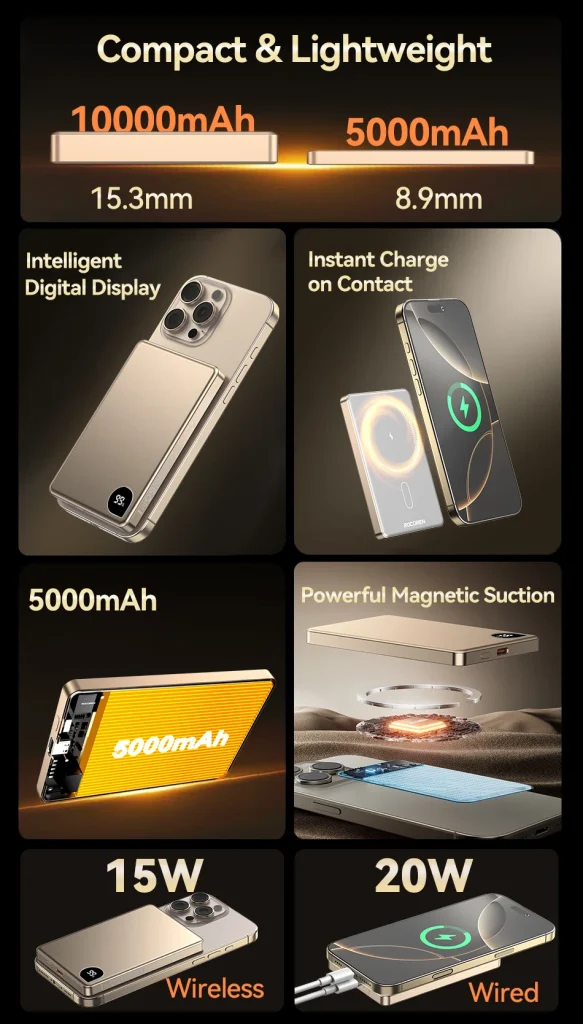 Magnetische PowerBank 10.000mAh