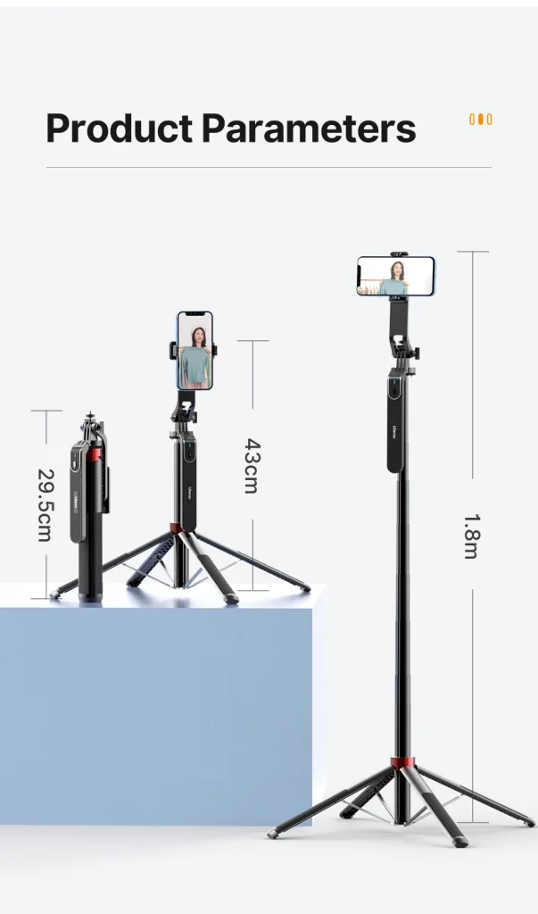 Ulanzi MA09 Vlogging Stativ mit Bluetooth & 360° Handyhalterung