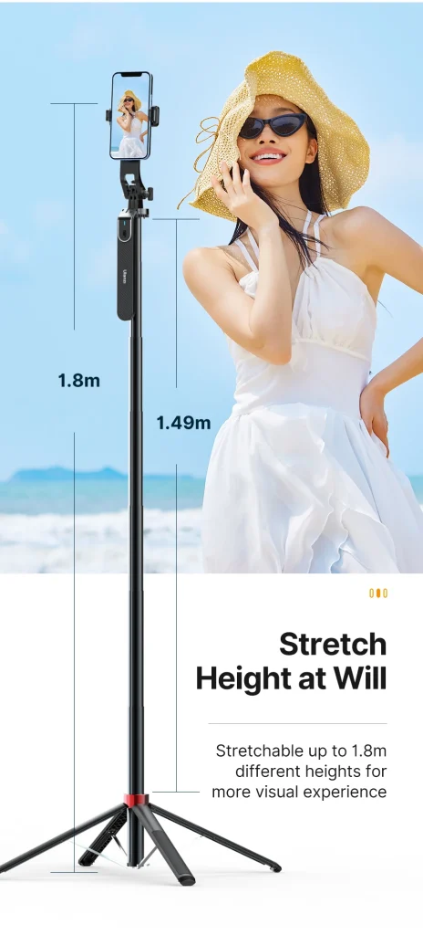 Ulanzi MA09 Vlogging Stativ mit Bluetooth & 360° Handyhalterung