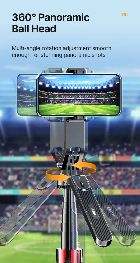 Ulanzi MA09 Vlogging Stativ mit Bluetooth & 360° Handyhalterung